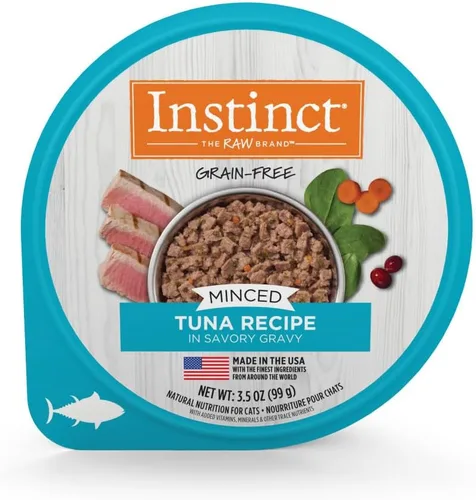 Vista 10 de Instinct Receta picada sin granos con pollo real, comida húmeda natural para gatos, tazas de 3.5 onzas (caja de 12)