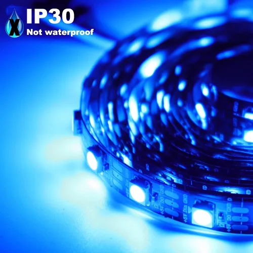 Vista 2 de WS2812B WS2812 IndividuaIIy Dirección RGB Led Tira de Luz 65.6 ft Kit DC5V Transformador Led Power SuppIy SP108E Control WiFi