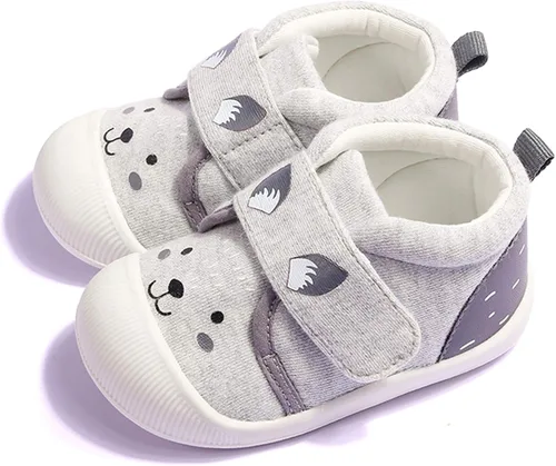 Zapatillas de deporte de algodón transpirable para niños y niñas, con fondo suave, antideslizantes, zapatos casuales