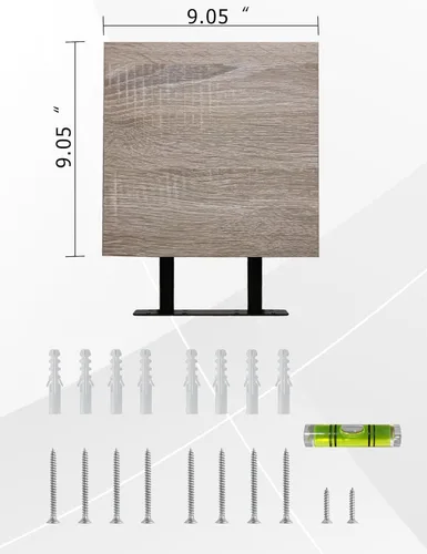 Vista 2 de Floating Shelves, Rustic Wood Shelves,3 Sets of Wall Mounted Shelf for Bathroom Decor,Floating Book Shelf for Bedroom, Living Room – Rustic Brown