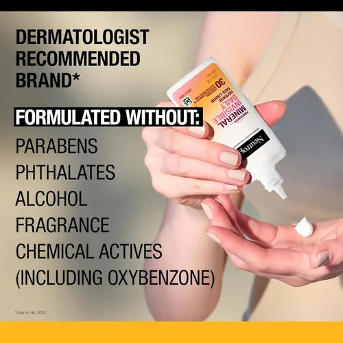 Vista 5 de Neutrogena Purescreen+ - Protector solar mineral invisible de defensa diaria para rostro con SPF 30, protector solar mineral de amplio espectro