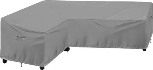 Vista 11 de OutdoorLines Funda modular impermeable para patio al aire libre, resistente a los rayos UV y al viento, fundas para muebles de patio en forma de L
