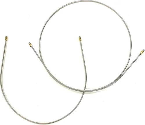 Vista 3 de Par de líneas de freno de eje trasero de níquel cobre. Corte a la longitud y acampanado con los accesorios correctos, simplemente dóblelos en su