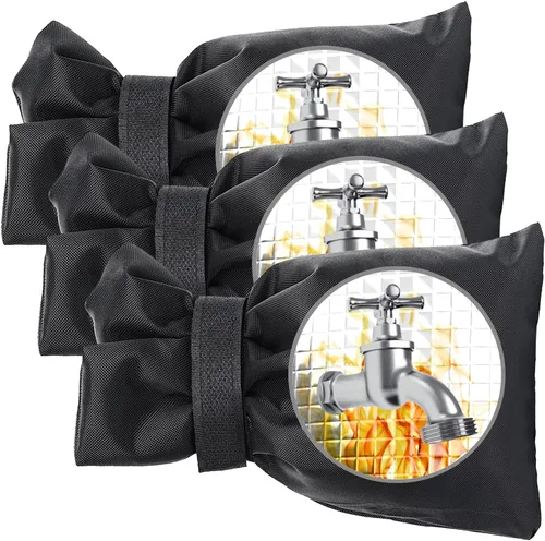 Fundas de grifo para exteriores para invierno, 8.3 pulgadas de alto x 6 pulgadas de ancho, calcetines gruesos para grifo de jardín para protección