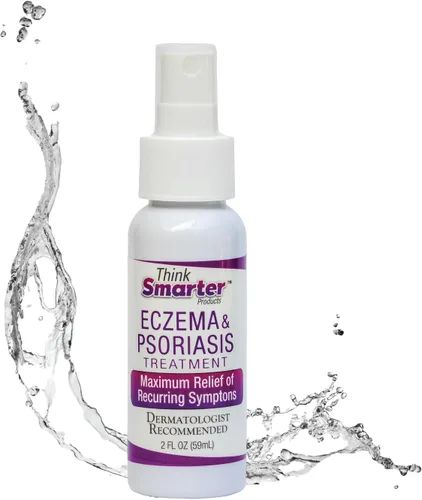 Think Smarter Products Terapia de eccema y psoriasis, spray de ácido hipocloroso (HOCl) para piel y cuero cabelludo, alivio natural de la picazón,