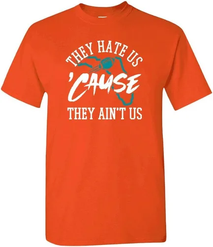 Vista 9 de Xtreme Apparrel They Hate Us 'Cause They Ain't Us Men's T-Shirt for Football Fans
