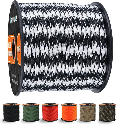 Vista 23 de WEREWOLVES Cuerda de paracaídas de 650 libras, cuerda de paracaídas de 9 hebras, 100 pies, carretes de cuerda de paracaídas de 200 pies, cuerda