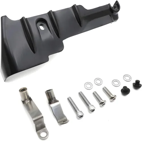 Vista 7 de Cubierta de la base del cilindro trasero negra compatible con los modelos Touring Electra Glide Road Glide Road King 2009-2016 [P/N: MT441-003-BK]