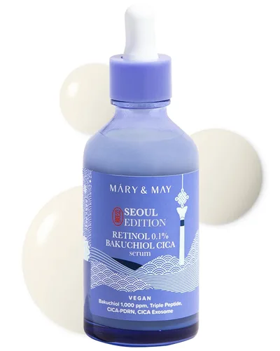 Vista 9 de Mary&May Suero complejo de 6 péptidos, mejora avanzada de arrugas con efectos reafirmantes y elevadores, cuidado de la piel coreano, sin fragancia