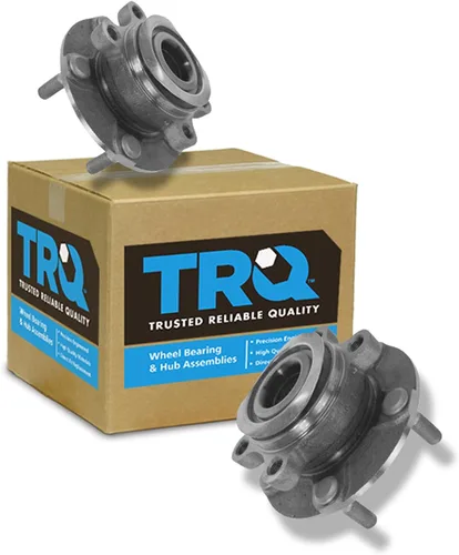 Vista 68 de TRQ Juego de 2 rodamientos de rueda delantera y conjunto de cubo compatible con Tesla 3 2020 Y 2018-2019