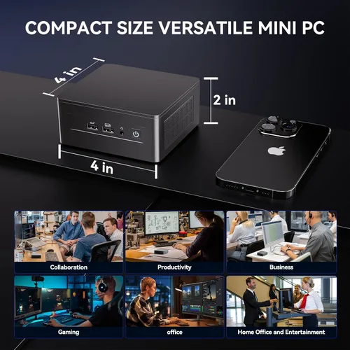 Vista 12 de Intel NUC 13 Pro, para ASUS NUC 13 Pro NUC13ANHi7 Arena Canyon Mini PC, Core i7-1360P, 32 GB de RAM, 1 TB SSD, Mini computadora Win 11 Pro