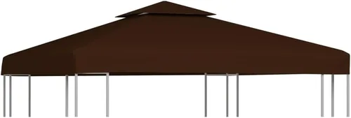 Vista 14 de Gazebo de 2 niveles, glorieta de techo rígido, glorieta de césped, glorieta de patio, kiosco de cochera, glorieta de cubierta, cenador de camping