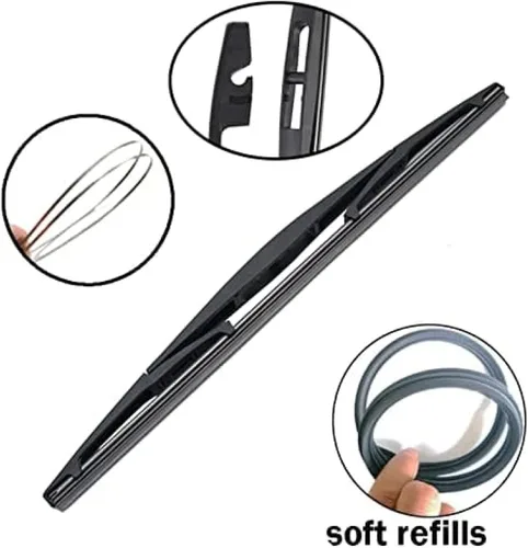 Vista 3 de Rear wiper blade 14" for Nissan for X-Trail T31 2007 2008 2009 2010 2011 2012 Car rear windshield wiper rear wiper blade