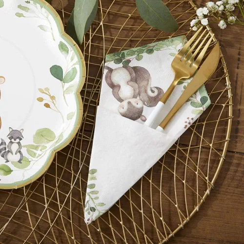 Vista 4 de Kate Aspen Servilletas de papel rústicas bohemias de 2 capas (juego de 30), servilletas decorativas gruesas, perfectas para bodas de otoño, brunch