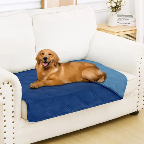 Vista 36 de Smiry Funda Manta Impermeable para Cama de Perro, Manta Suave Reversible para Mascotas, Lavable a Prueba de Fugas, Funda para Gatos y Perros
