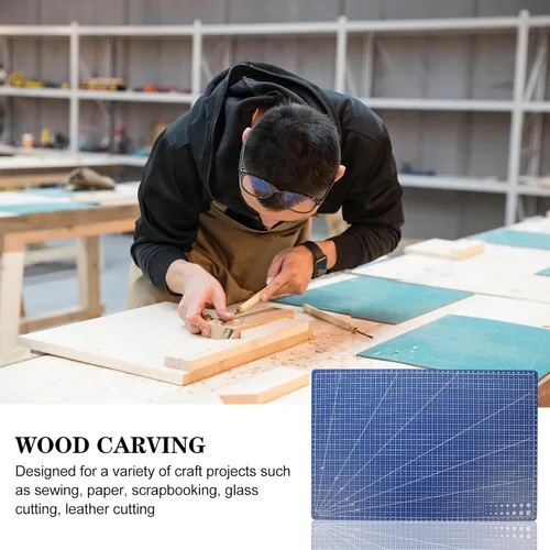 Vista 7 de Didiseaon Almohadilla de corte acolchado de doble cara A3 Material Pp 17.71x11.81 pulgadas Esteras de grabado para manualidades