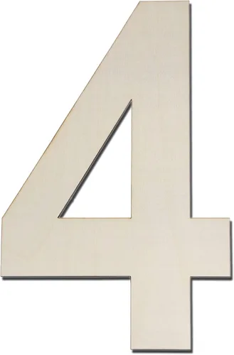 Vista 10 de Letrero de madera grande de 12 pulgadas con número 0, tablero de madera en blanco sin terminar para manualidades, decoración de cumpleaños