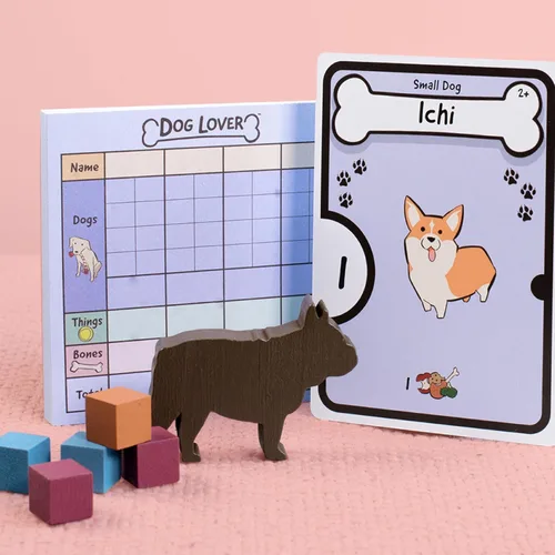 Vista 4 de Amante de perros, juego de cartas de colección de juego de dibujo familiar