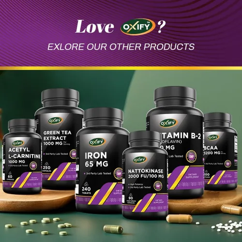 Vista 3 de Oxify Myo-inositol 2000 mg 120 tabletas Sin gluten, sin OMG Suplemento fabricado en Estados Unidos