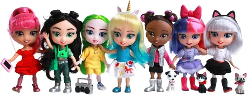 Vista 8 de Loyal Subjects - for Keeps Bella Girl with Cupcake Keepsake 5 figura de acción (red)