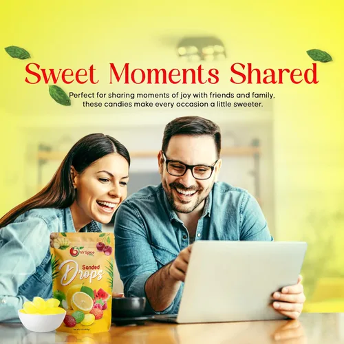 Vista 4 de NY Spice Shop Sanded Lemon Drops - Caramelo duro de limón de 1 libra - Caramelo antiguo - Caramelo a granel - Dulces deliciosos dulces picantes