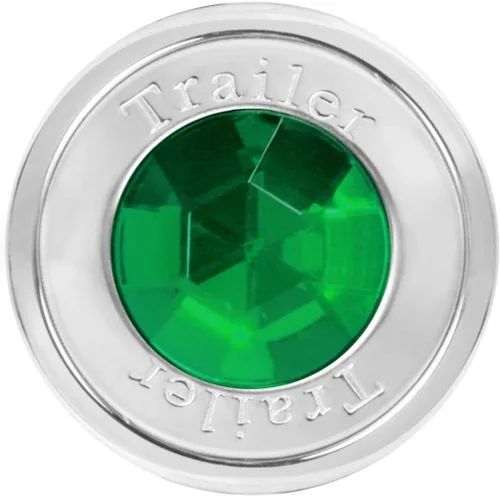 Vista 7 de GG Gran General 95830 Manija de aire de aluminio cromado con agujero de alfiler ámbar con tractor y joya ámbar