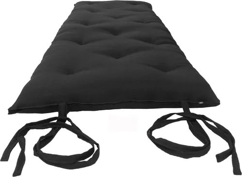 Colchones japoneses tradicionales para piso de D&D Futon Furniture, plegables, negros