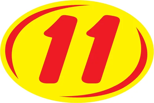 Vista 64 de Letrero de modelo Bold Year Black and Chartreuse, ovalado, adhesivo para parabrisas, duradero, impermeable, vinilo EZ-Line EZ226