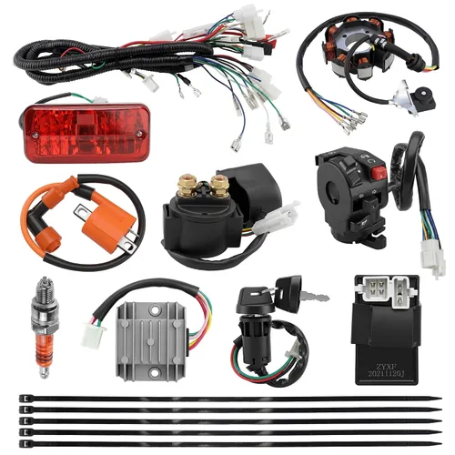 Vista 12 de PRO BAT Kit completo de arnés de cableado con estator CG de 8 bobinas AC Multi colorido