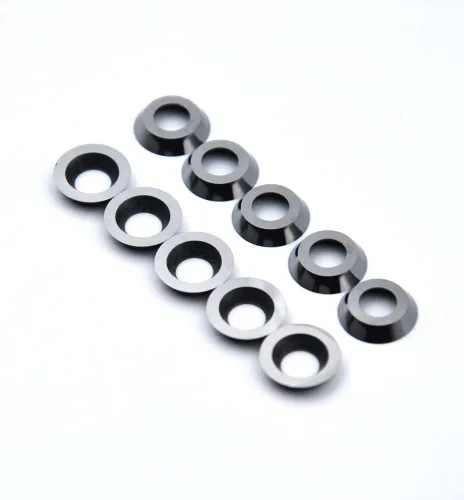 Vista 5 de Insertos redondos de carburo de 0.350 in (1/3 pulgadas) para torneado de madera, cortador de carburo indexable R8.9 × 0.073 in para torno