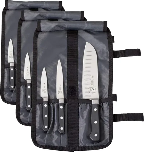 Vista 10 de Mercer Culinary Juego de cuchillos forjados Renaissance de 10 piezas, Negro