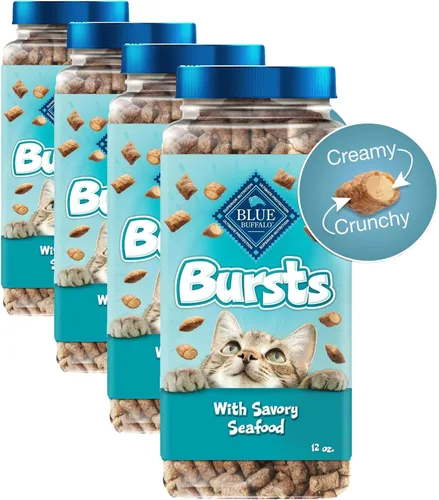 Vista 13 de Blue Buffalo - Premios crujientes Bursts para gatos, de pollo, tarro de 340,1 g