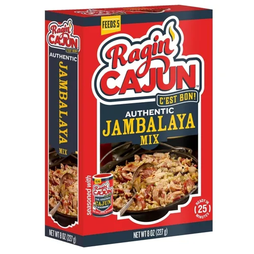 Vista 10 de Ragin' Cajun Authentic Gumbo Mix - Caja de 5 onzas, sin MSG, base de Gumbo criollo de Luisiana para pollo, salchichas y mariscos, lista en 25 minutos
