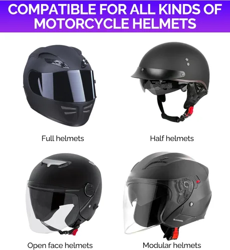 Vista 4 de RACOONA Hebilla de Botón para Casco, Hebilla de Liberación Rápida para Correa de Casco de Motocicleta, Accesorios para Automóvil Clip de Velocidad