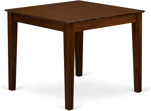 East West Furniture OXT-AWA-T Oxford Square Kitchen Dining Table for Small Spaces, 36x36 Inch, Antique Walnut Nogal Antiguo