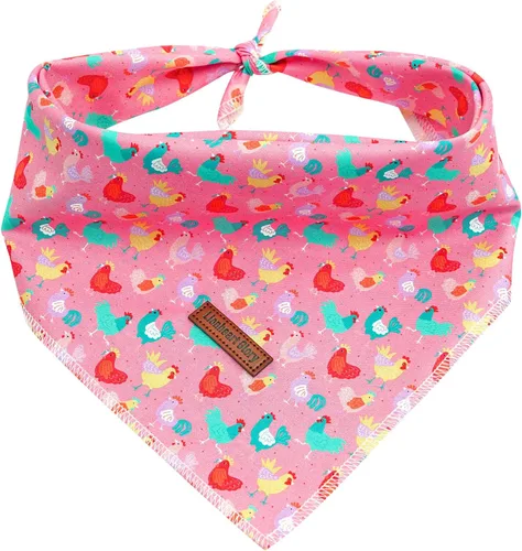 Vista 14 de Lionheart Glory Bandana para perro, bufanda azul para perro, estampado de cerveza, ajustable para perros pequeños a grandes