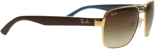 Vista 3 de Ray Ban anteojos de sol Para Hombre rb353000113Oro café Degradado lente 58mm Authentic