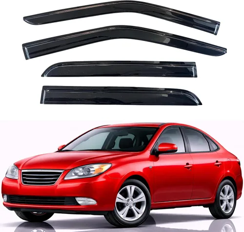 Vista 27 de KPY Protector de lluvia compatible con Toyota RAV4 1996-2000 (4 puertas), 4PC Visera de ventana Deflectores de ventilación de ventana lateral