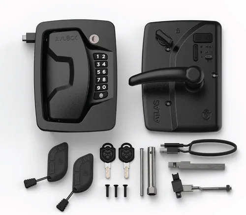 Vista 6 de RVLock Cerradura de puerta Atlas RV para autocaravana clase A/C, puerto