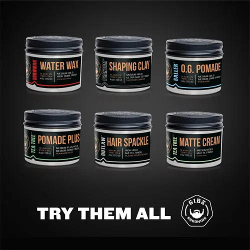 Vista 8 de GIBS O.G. Baller Pomade, Flexible Hold and Medium Shine. Water based, Great for all Styles and Textures