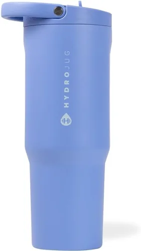 Vista 25 de HydroJug Sport Botella de acero inoxidable con popote, aislada al vacío, de 32 onzas, a prueba de fugas, diseño ergonómico, reutilizable, apta