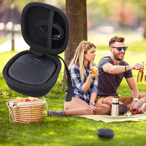 Vista 9 de Estuche duro para Altavoz inalámbrico portátil Bose SoundLink Micro Altavoz Bluetooth, negro