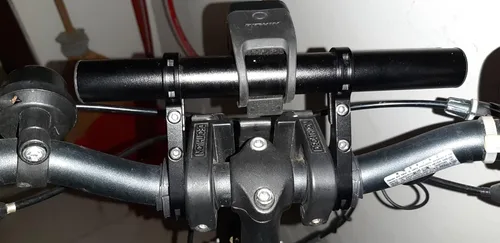 Vista 9 de TRIWONDER Extensor de Manillar de Bicicleta de Aleación de Aluminio Individual Extensión de Manillar de Bicicleta de Doble Abrazadera Soporte