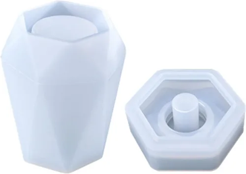 Molde de silicona para botella de aromaterapia, dispensador de jabón de loción, resina de almacenamiento, molde epoxi UV