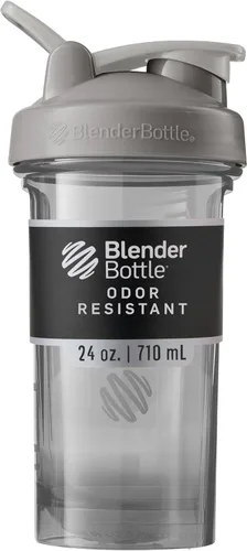Vista 10 de Botella mezcladora serie Pro de BlenderBottle para batidos de proteínas y bebidas de preentrenamiento, 24 onzas, color negro