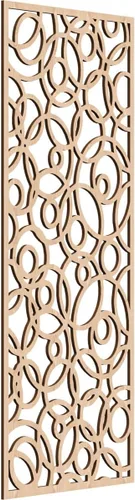 Vista 59 de 9 3/8 pulgadas de ancho x 24 3/8 pulgadas de alto x 1/4 pulgadas de alto, paneles de pared de madera con calado, roble rojo