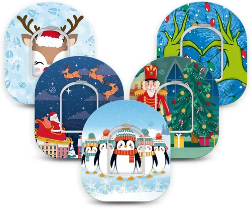 Vista 24 de ExpressionMed - Parches adhesivos para Omnipod (paquete de 5) - Impermeables y resistentes al sudor, cubiertas de sensor que no se deshilachan