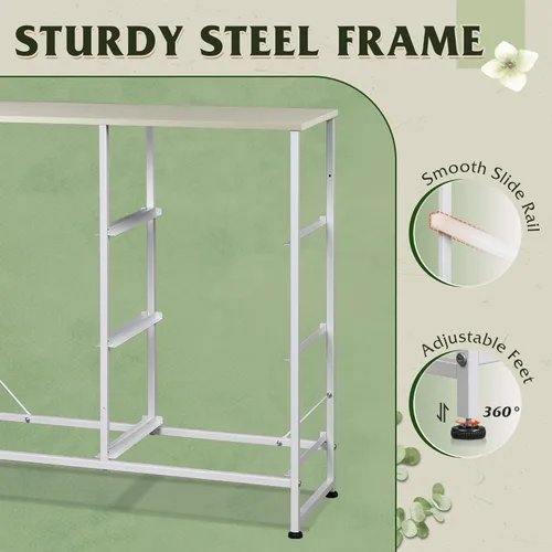 Vista 8 de WLIVE Cómoda de tela para dormitorio, cómoda doble de 6 cajones, torre de almacenamiento con cubos de tela, cómoda para armario, sala de estar, Gris