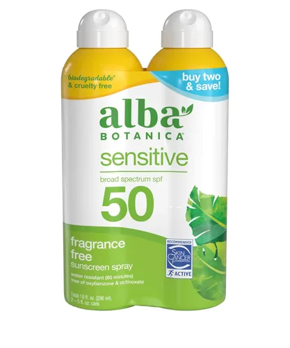 Vista 11 de Alba Botanica - Bloqueador solar para niños en spray, SPF 50, 6 onzas, Mineral Sensible, Multicolor