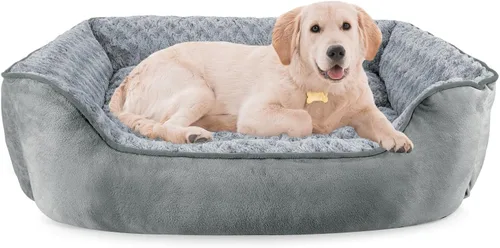 Vista 11 de JOEJOY - Cama rectangular para perros grandes, medianos y pequeños - Cama de sofá ortopédica lavable, suave y transpirable, para cachorros